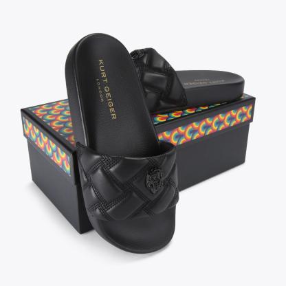 Kurt Geiger London Meena Eagle Slide - Black - view 6