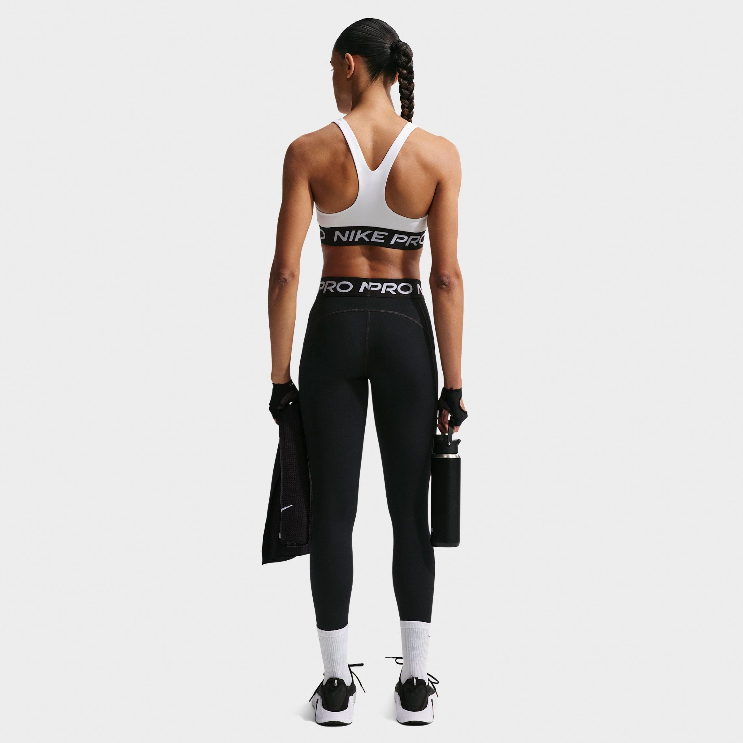 Women's Nithtke Pro 365 Light-Support Non-Padded Sports Bra - White/Black/White/Black