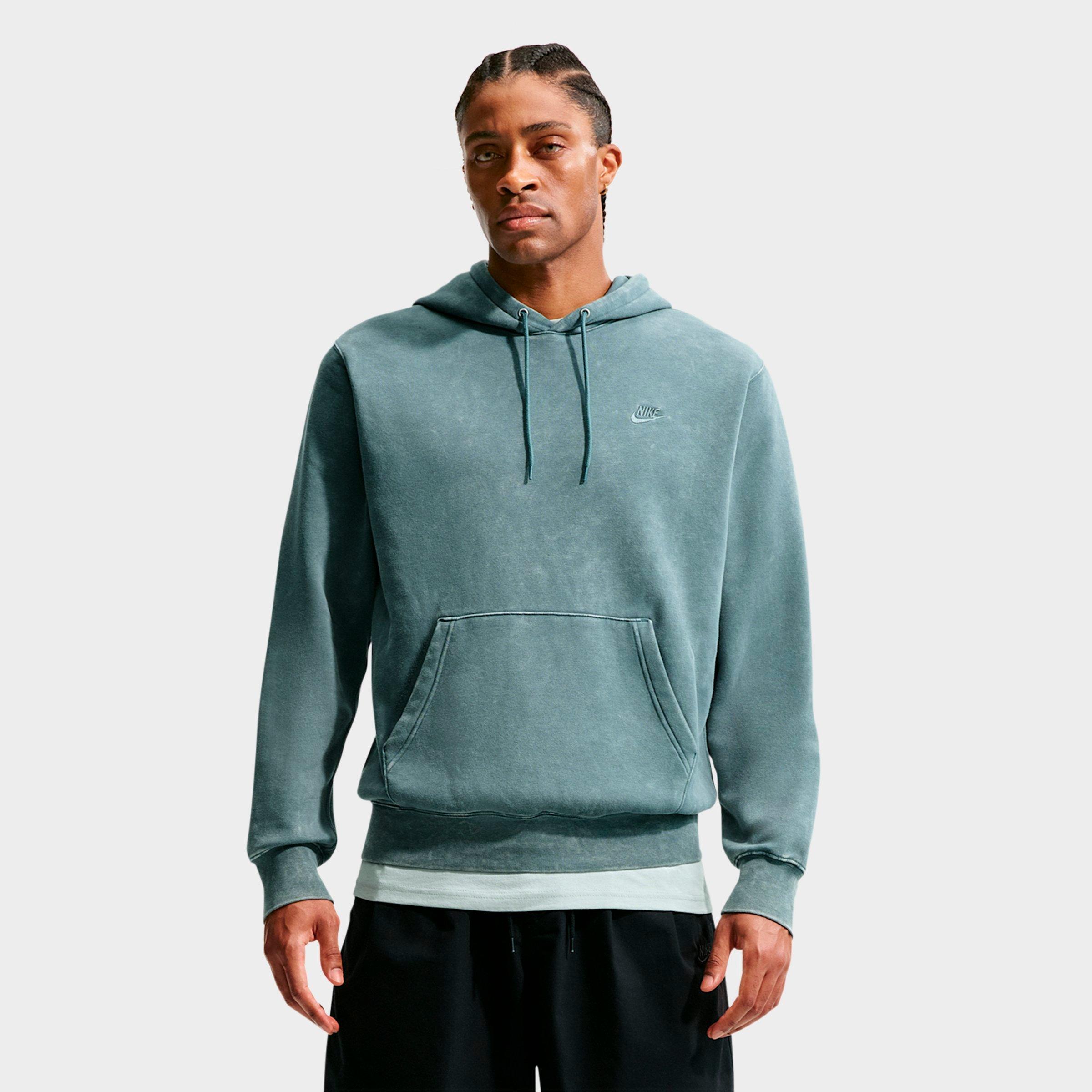 Men's Nithtke Sportswear Club Washed Fleece Hoodie - Mineral Slate/Mineral Slate