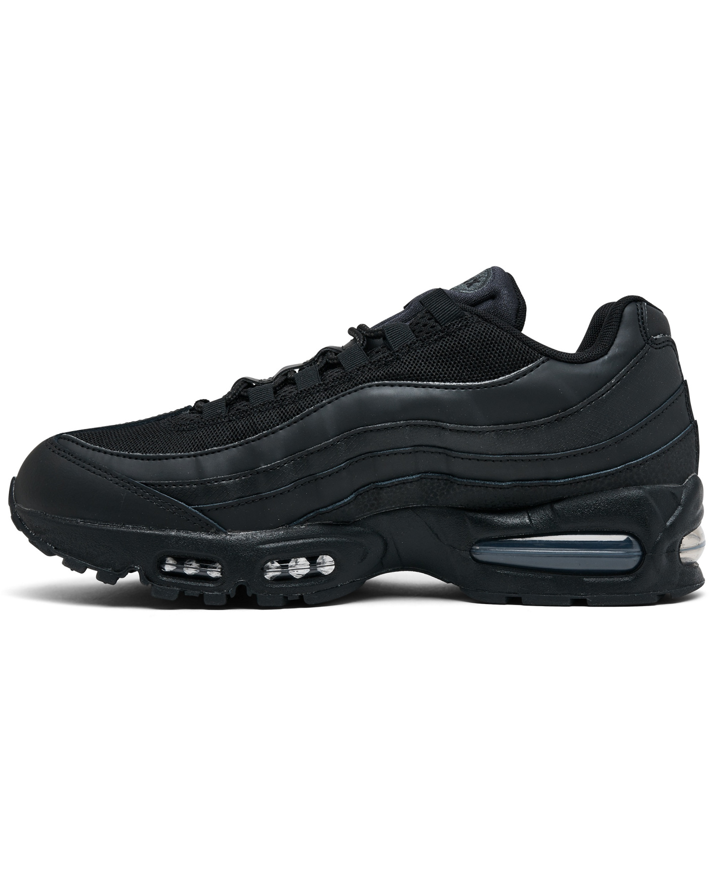 Nike Men's Air Max 95 Big Bubble Total 90 Casual Sneakers from Finish Line - Black