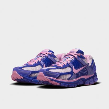 Women's Nithtke Zoom Vomero 5 Casual Shoes - Part 1 - Old Royal/Bleached Lilac/Sapphire/Pink Rise - Both shoes facing left