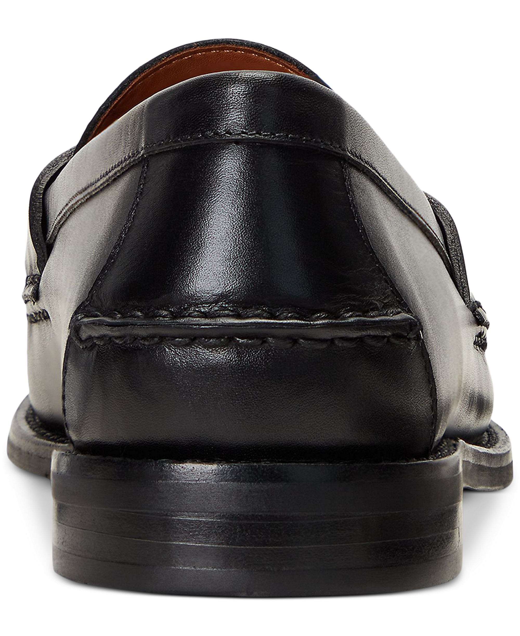 Polo Ralph Lauren Men's Alston Leather Penny Loafers - Black