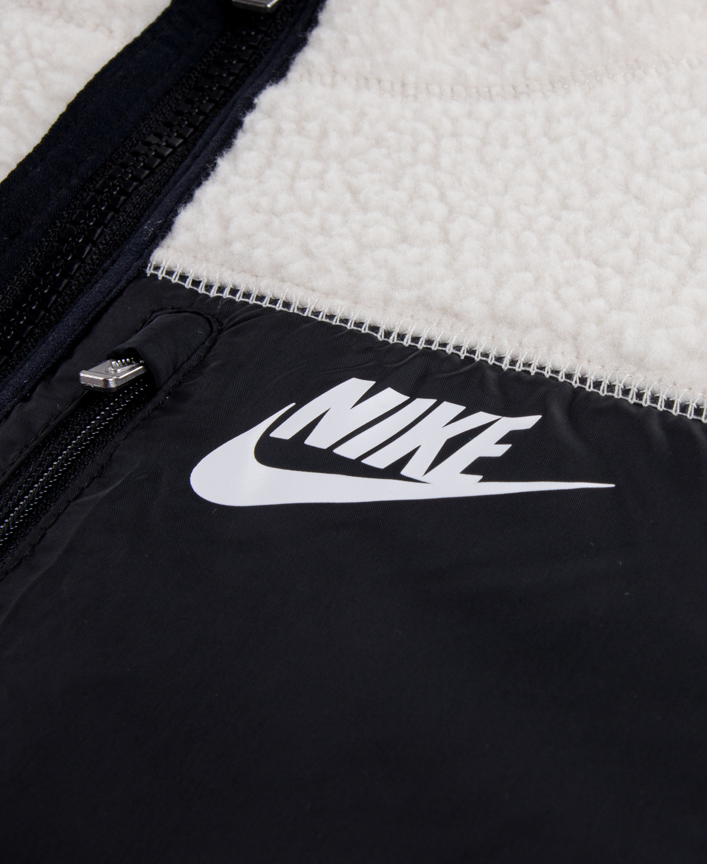 Nike Boys' 4-7 Reversible Faux-Sherpa Hooded Jacket - Black