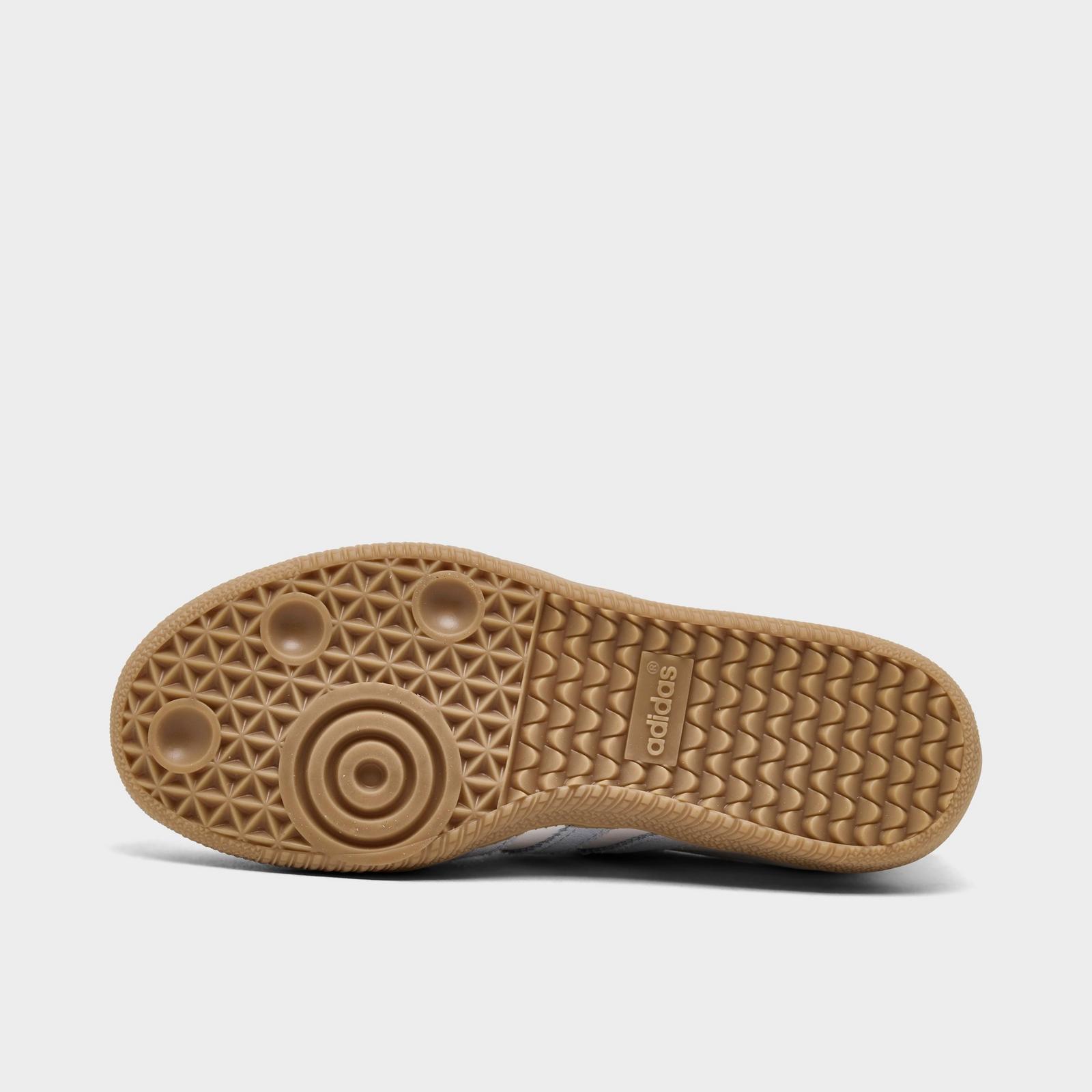 Little Kids' adidas Originals Samba OG Casual Shoes - Cloud White/Crystal Sky/Gum - view 6