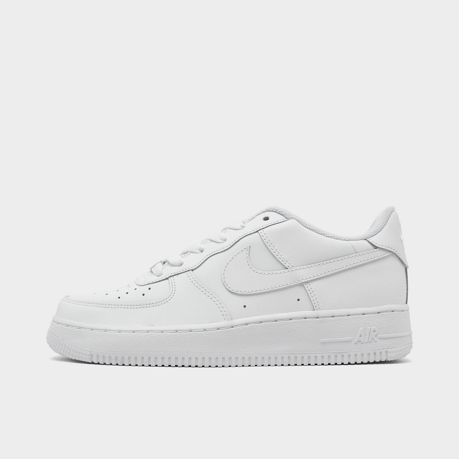 Big Kids' Nike Air Force 1 Low Casual Shoes - White/White
