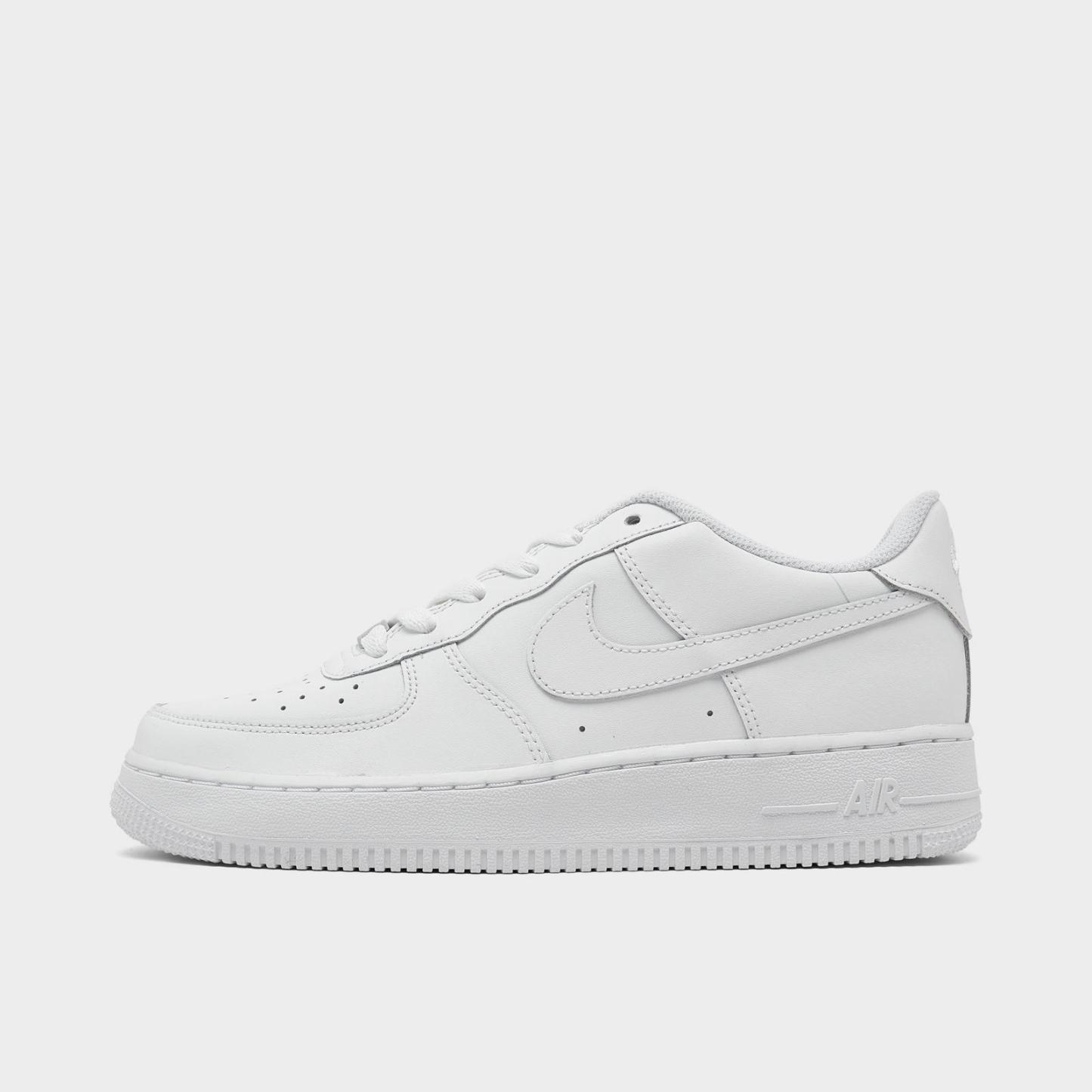 Big Kids' Nike Air Force 1 Low Casual Shoes - White/White