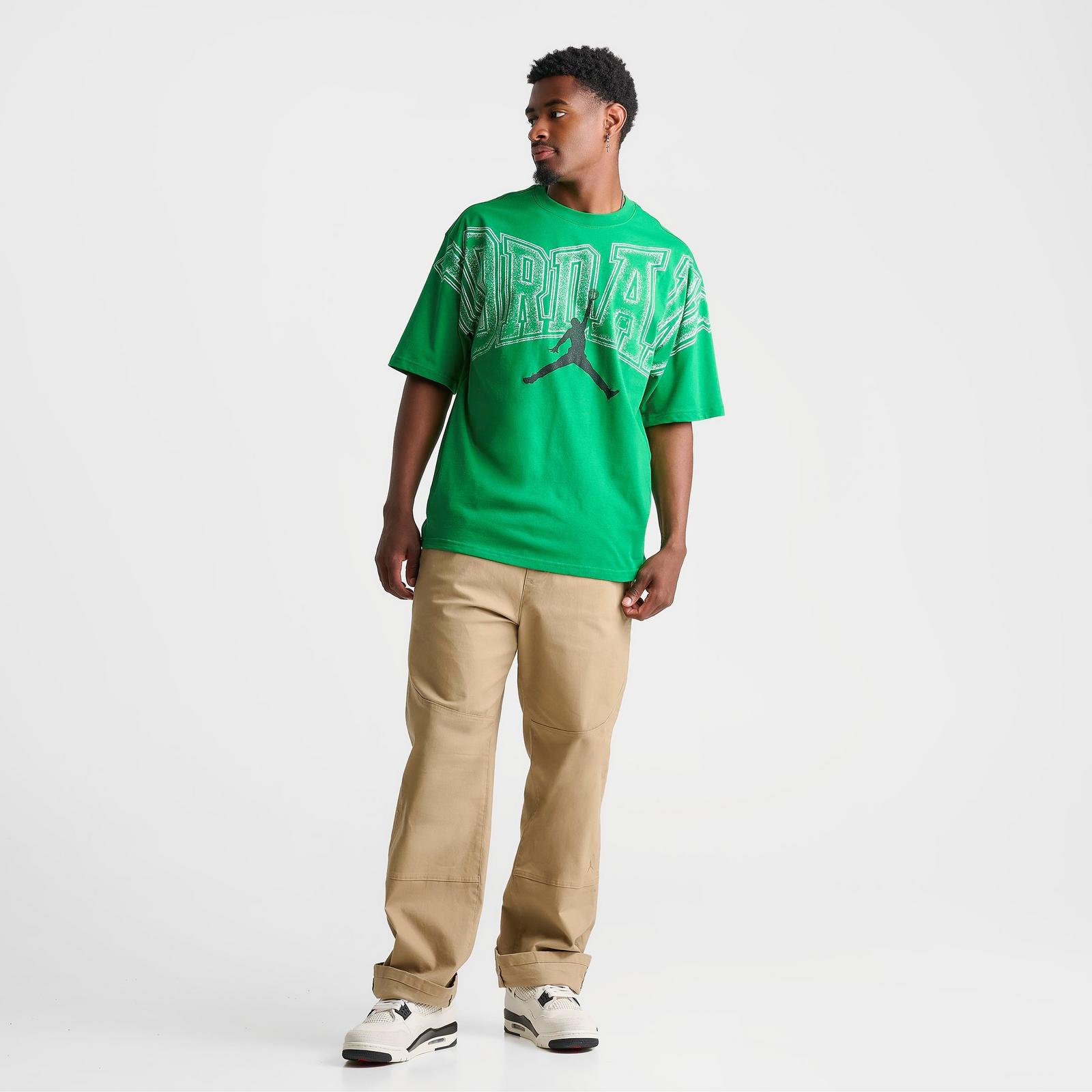Men's Jordan Stretch Graphic T-Shirt - Lucky Green/Black - view 2