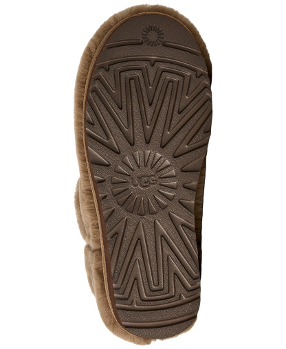 UGG® Women's Classic Ultra Mini Fluffed Round Toe Booties - Light Bronze