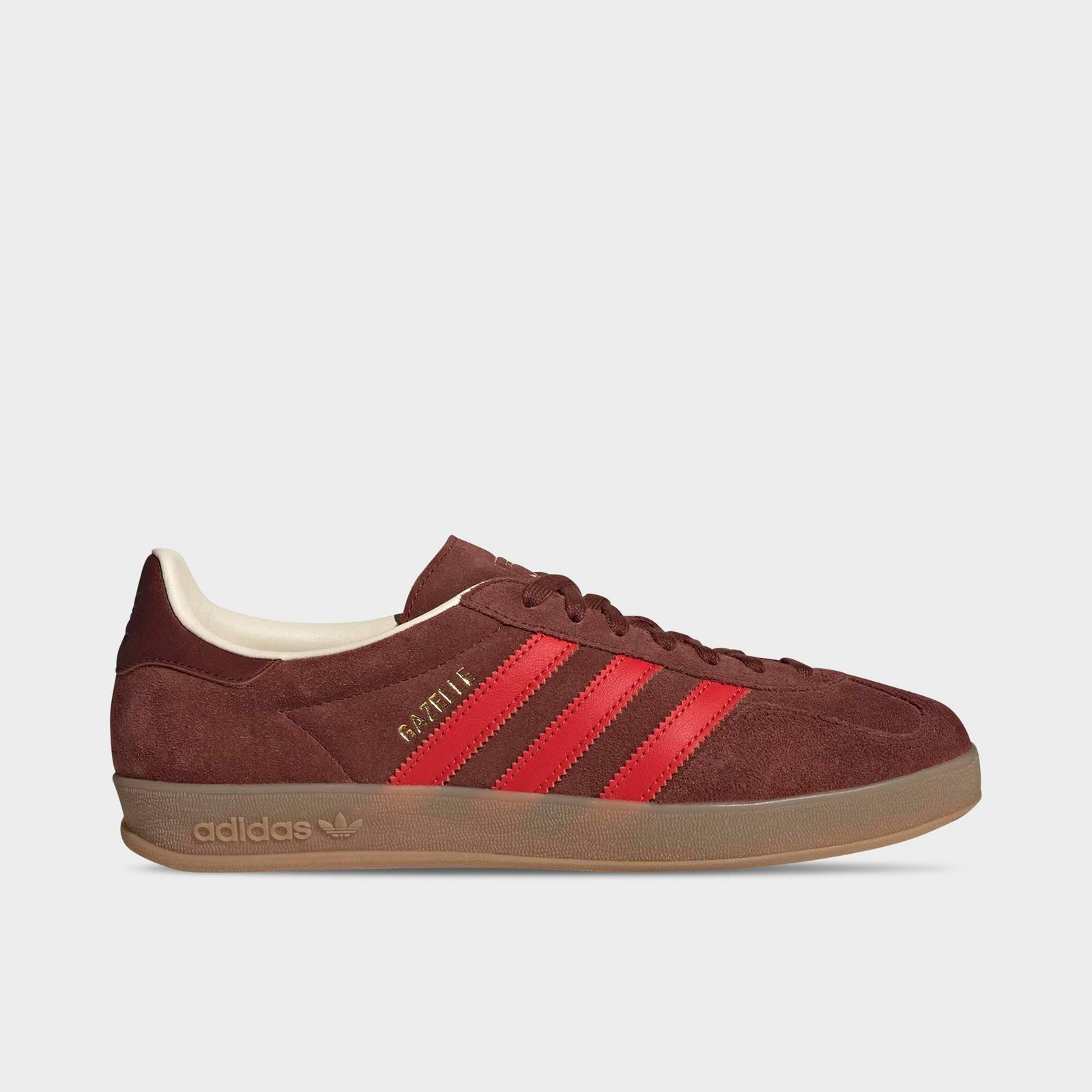 Men's adidas Originals Gazelle Indoor Casual Shoes - Fox Brown/Red/Gum - view 1