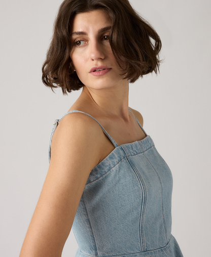 Levi's Women's Anderson Sleeveless Cotton Flounce Top - Face Value Flounce
