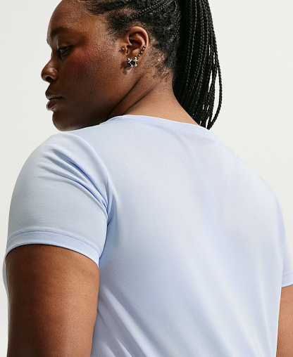 Nike Women's Dri-FIT T-Shirt - Hydrogen Blue/white
