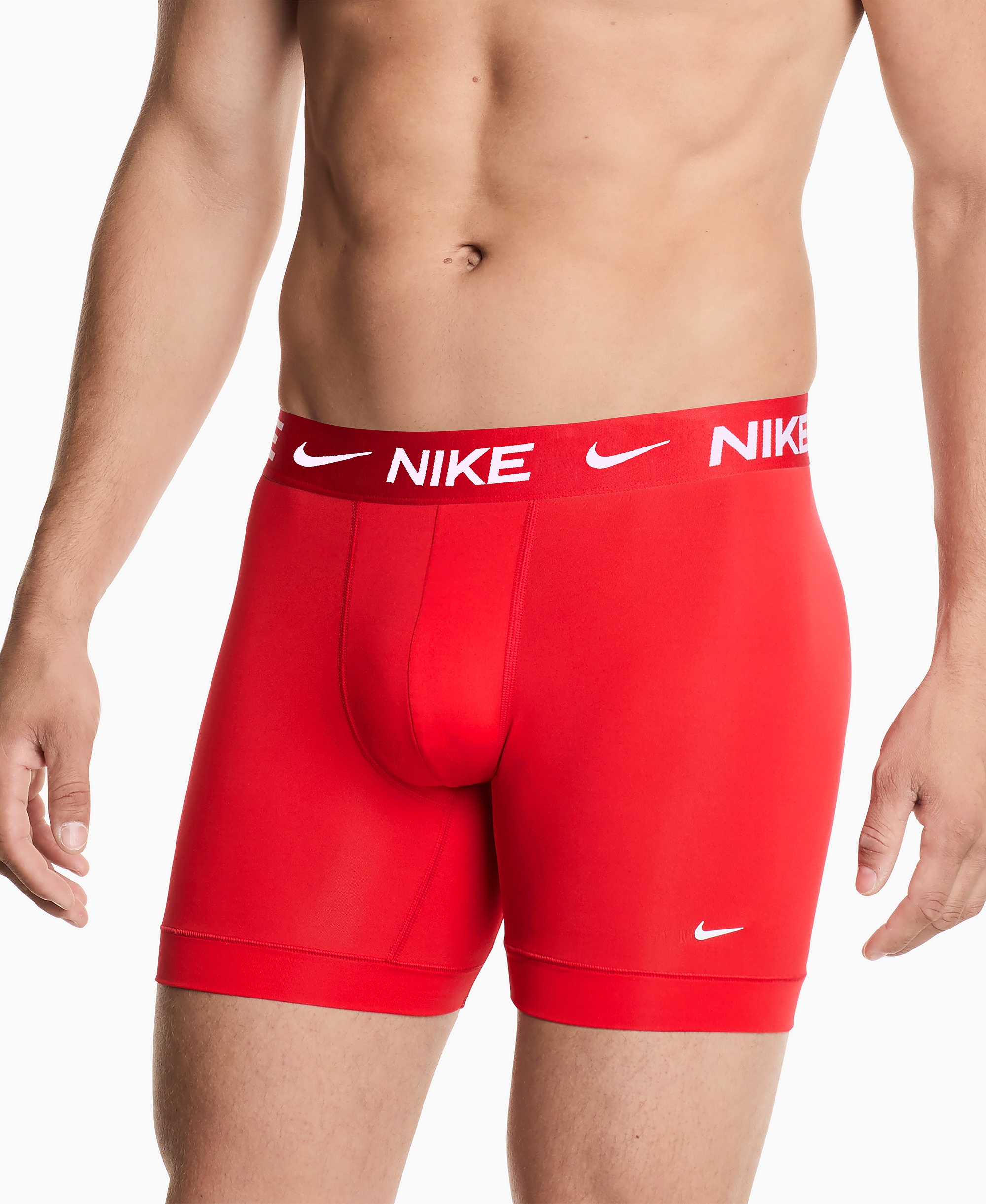 Nike Men's Essential Micro Boxer Briefs, 3-Pack - University Red/Game Royal/Black
