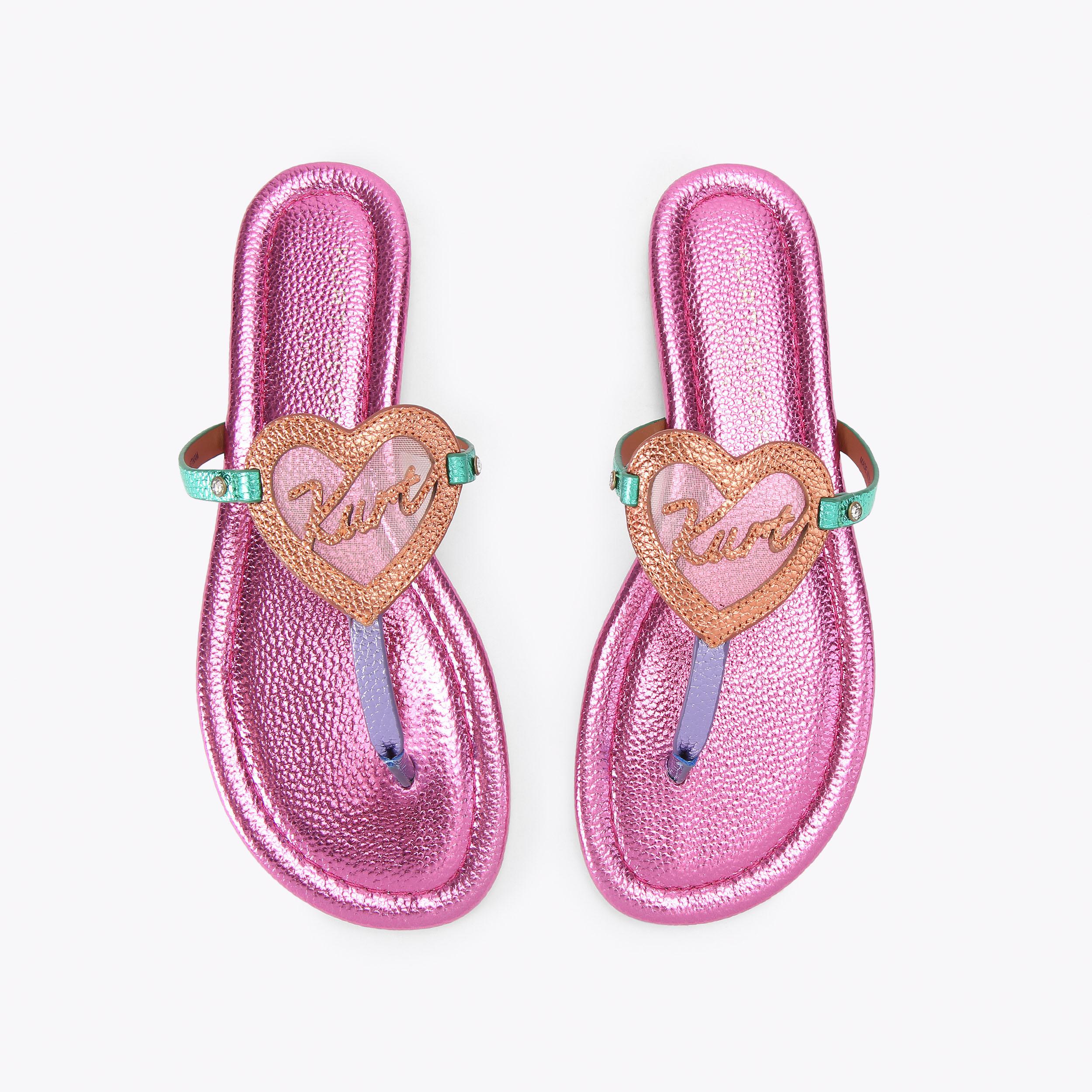 Kurt Geiger London Kurt Heart T-bar Sandal - Multi Colored - view 3