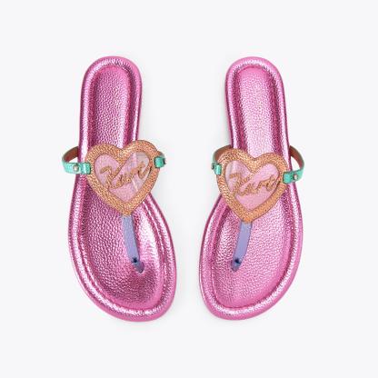 Kurt Geiger London Kurt Heart T-bar Sandal - Multi Colored - view 3