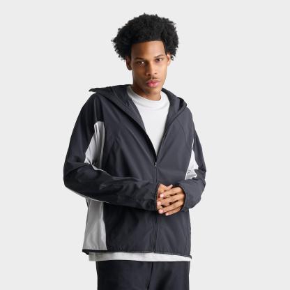 Men's Nithtke Tech Helios Dri-FIT Long-Sleeve Full-Zip Shell - Black/Grey Fog/Black