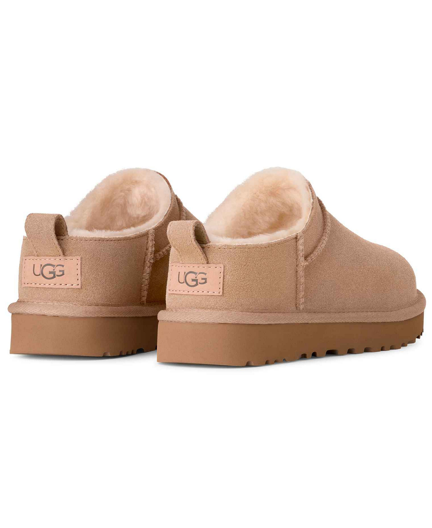 UGG® Kids' Classic Micro Slip-On Booties - Sand