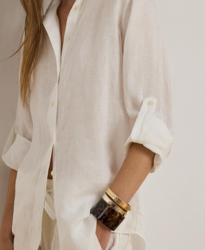 Lauren Ralph Lauren Women's Linen Shirt - White