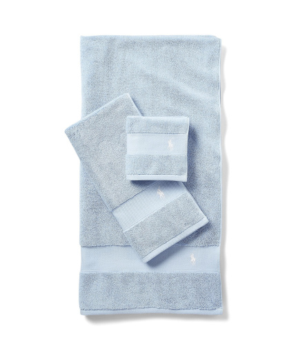 Polo Ralph Lauren Polo Player Cotton Bath Towel, 58" x 30" - Office Blue