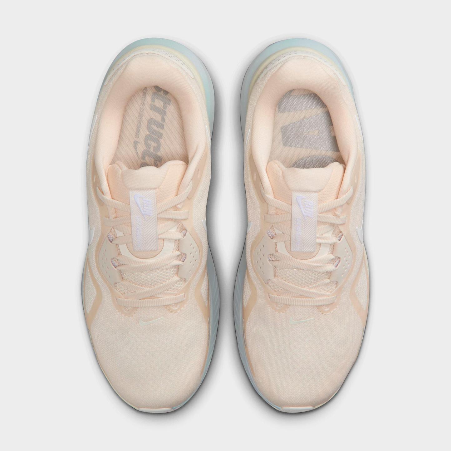 Women's Nithtke Structure 26 Running Shoes - Chalk/Sea Glass/Light Smoke Grey/White - Top view