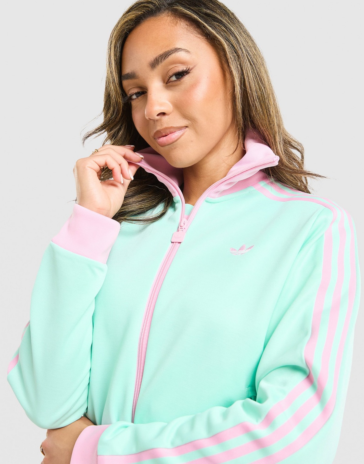 adidas Originals Classic Full Zip Track Top - Green - view 4