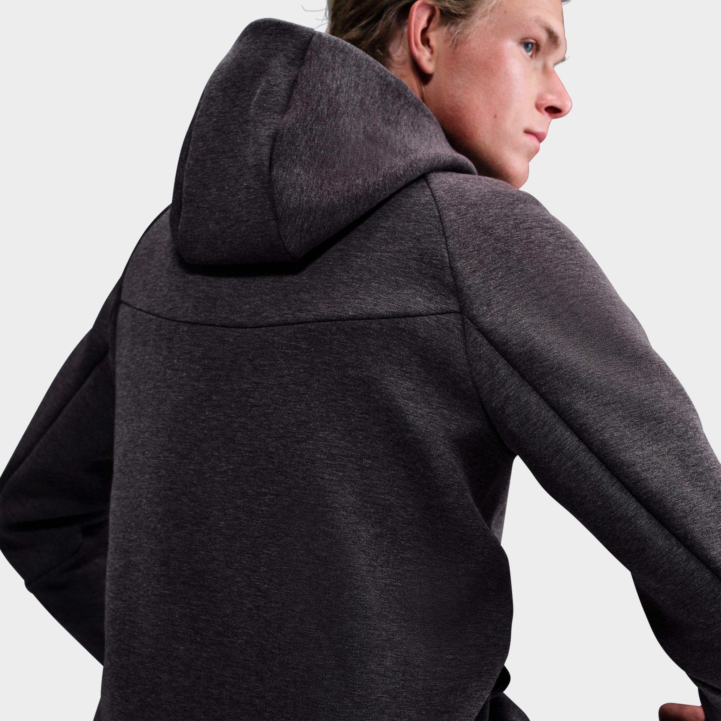 Men's Nithtke Tech Fleece Windrunner Full-Zip Hoodie - Part 2 - Black Heather/Black