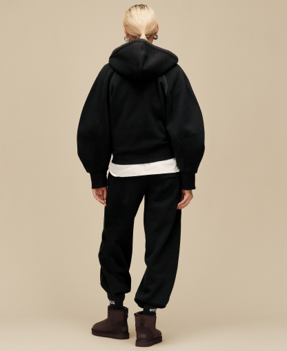 UGG Women's Classic Long-Sleeve Full-Zip Hoodie - Black