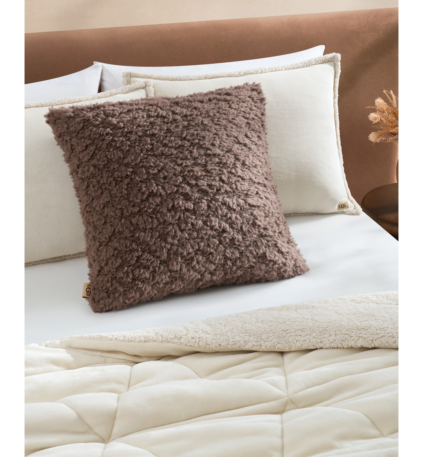 UGG® Shira Chunky Euro Pillow, 24" x 24" - Allspice