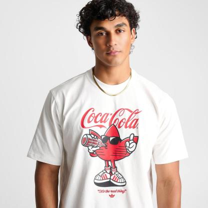 Men's adidas x Coca-Cola Treffie Graphic T-Shirt - White - view 5