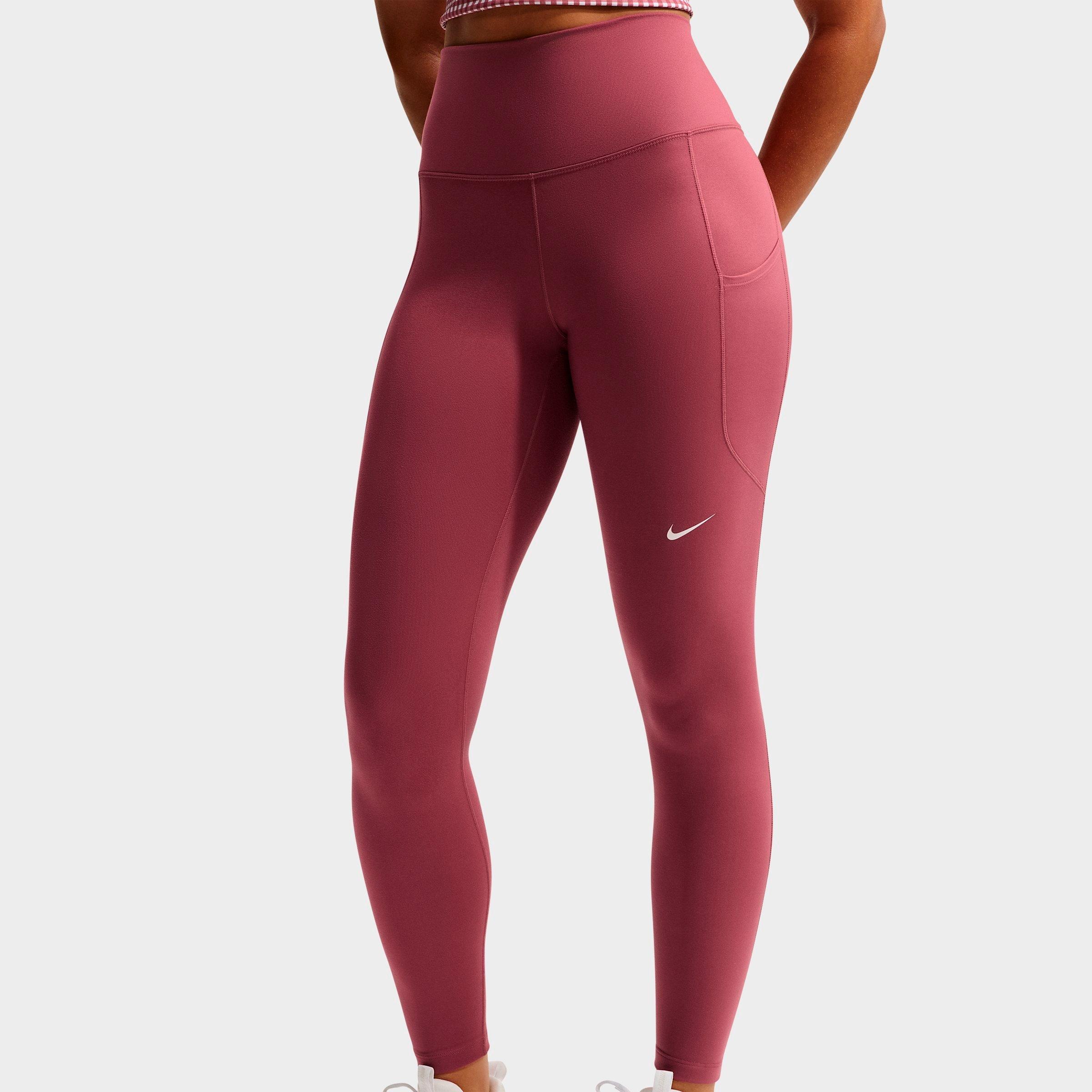 Women's Nithtke One Dri-FIT High-Rise 7/8 Training Tights - Pink Smoke/White
