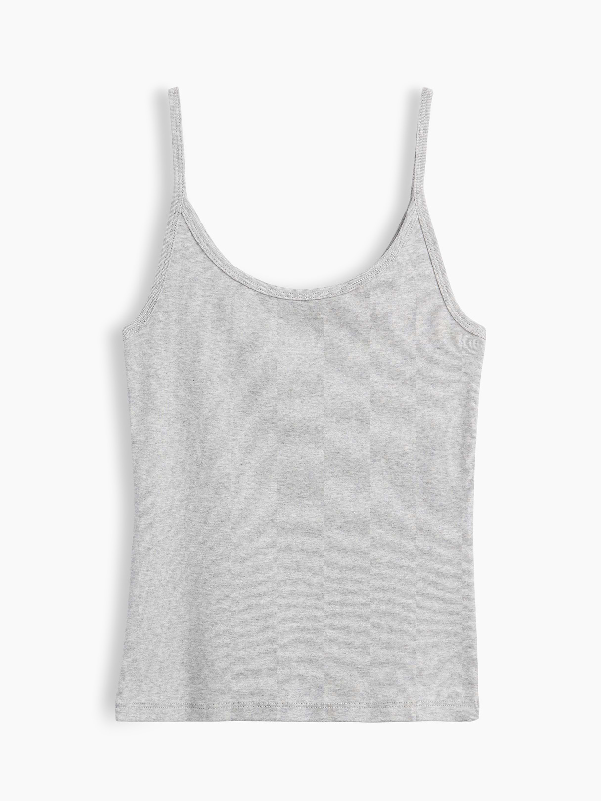 Modern Crop Cami - Light heather grey