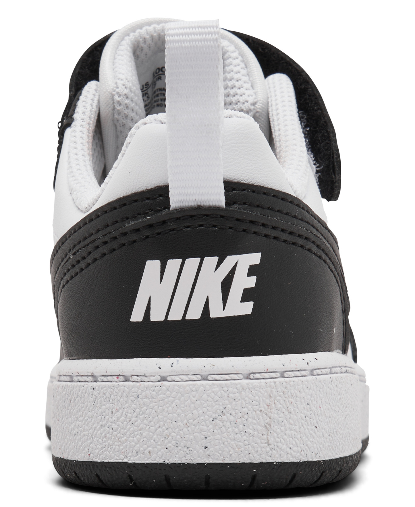 Nike Toddler Kids Court Borough Low Recraft Stay-Put Casual Sneakers from Finish Line - White, Black