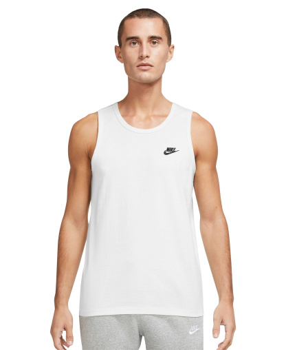 Nike Men's Sportswear Club Tank T-shirts - White/black