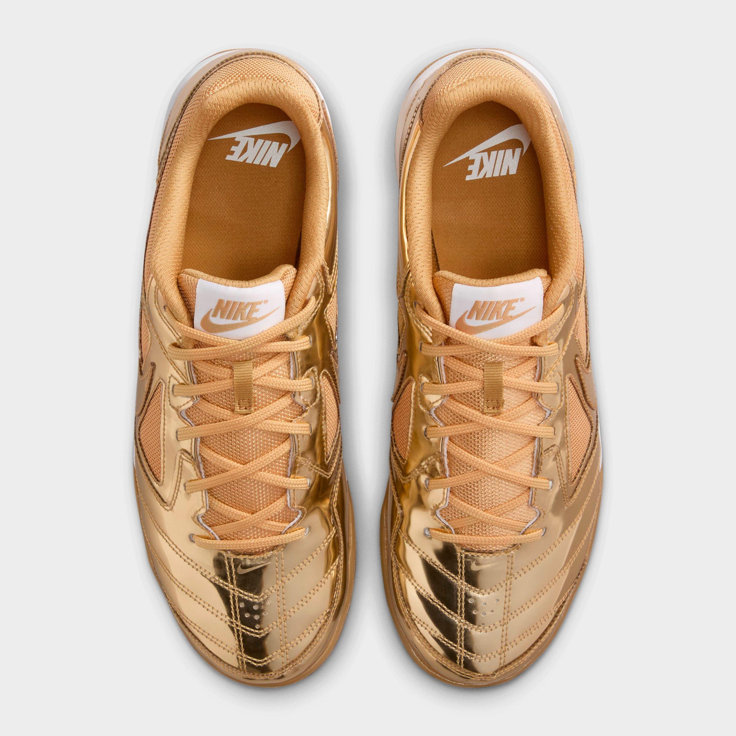 Men's Nithtke Gato LV8 Casual Shoes - Metallic Gold/White/Gum Light Brown/Metallic Gold - Top view
