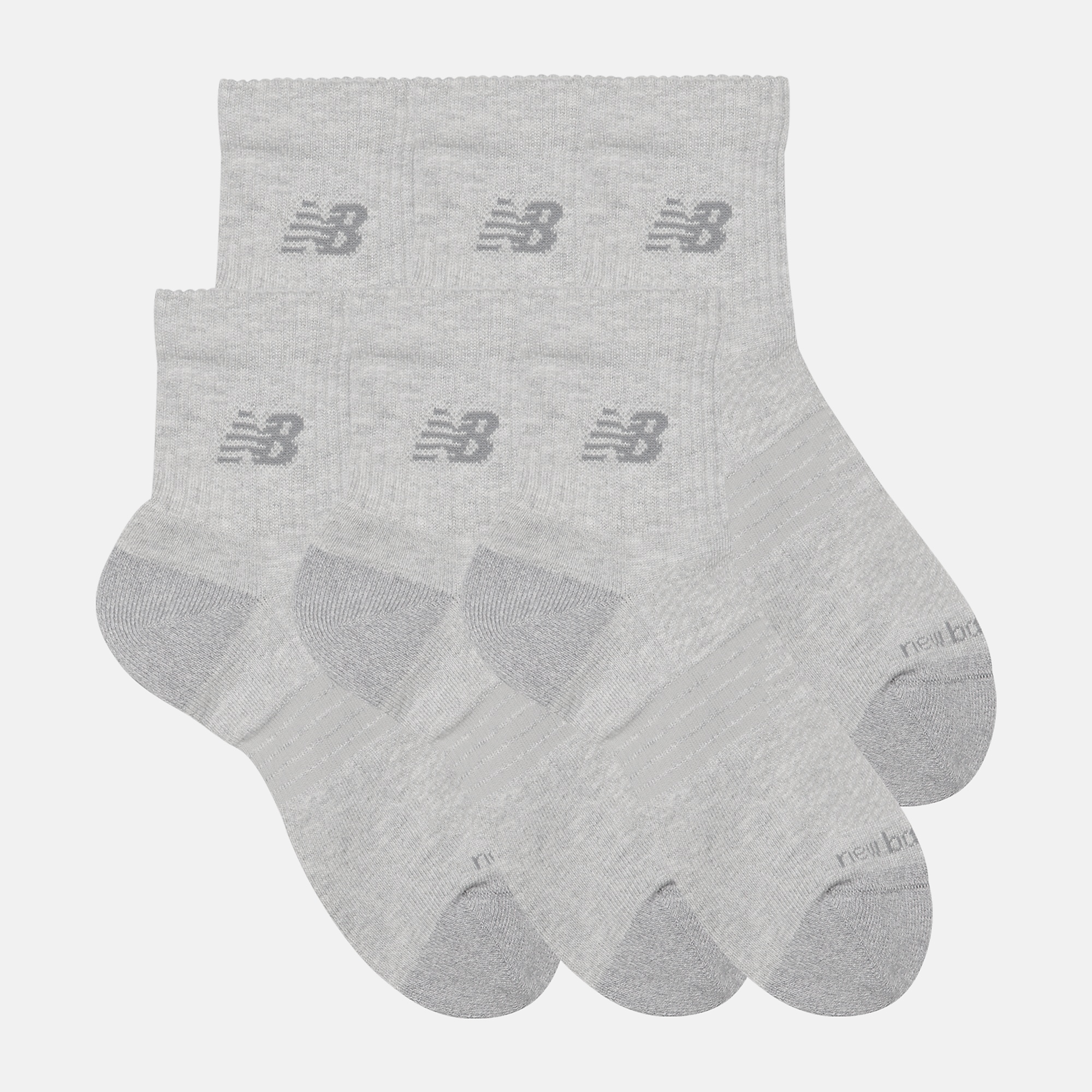 New Balance Active QTR Socks 6 Pack, LAS65202AGT