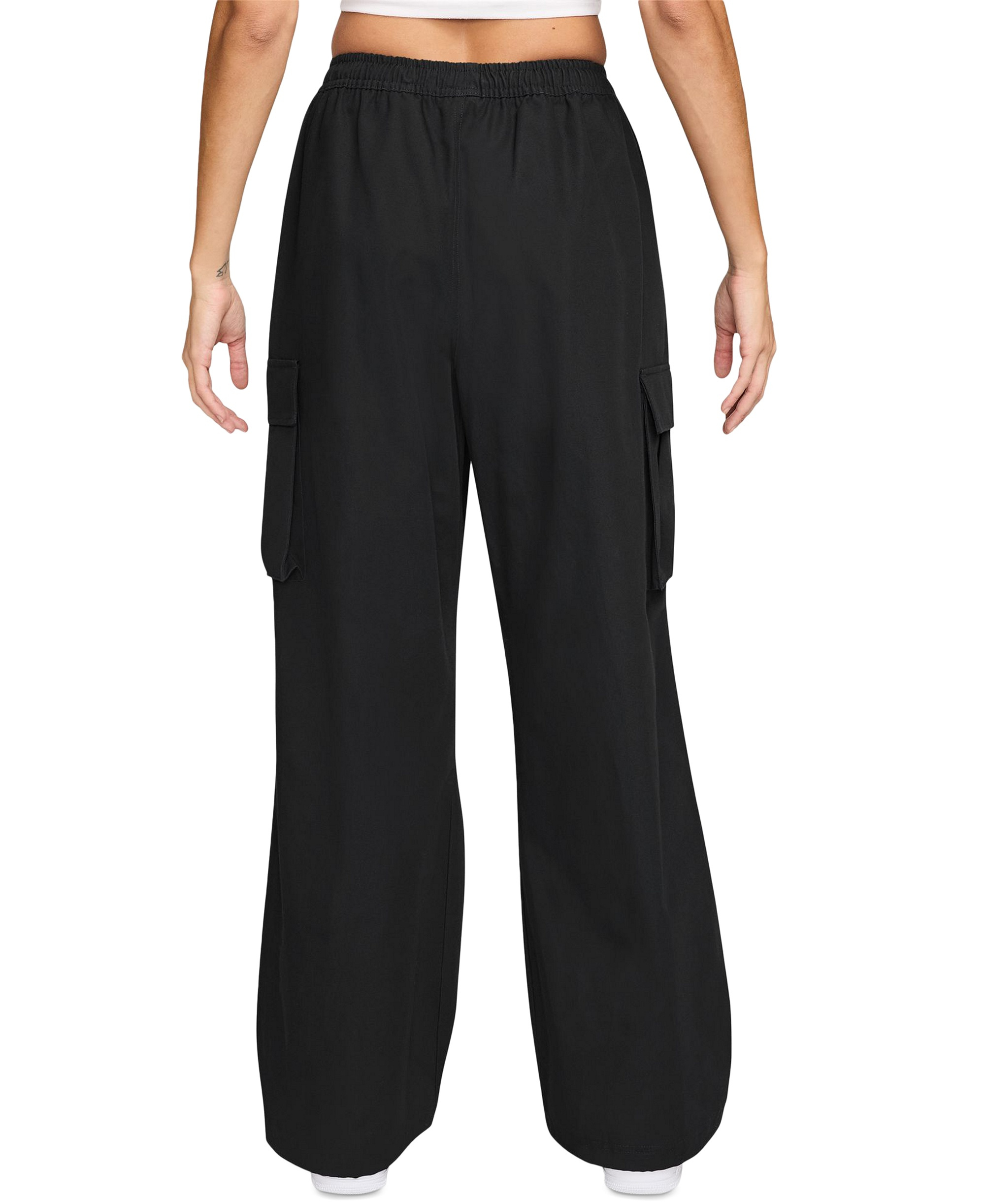 Nike Women's Sportswear Loose Mid-Rise Woven Cargo Pants - Black/sail