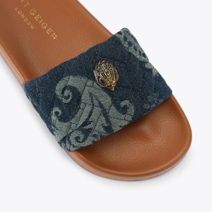 Kurt Geiger London Meena Eagle Slide - Blue - view 5