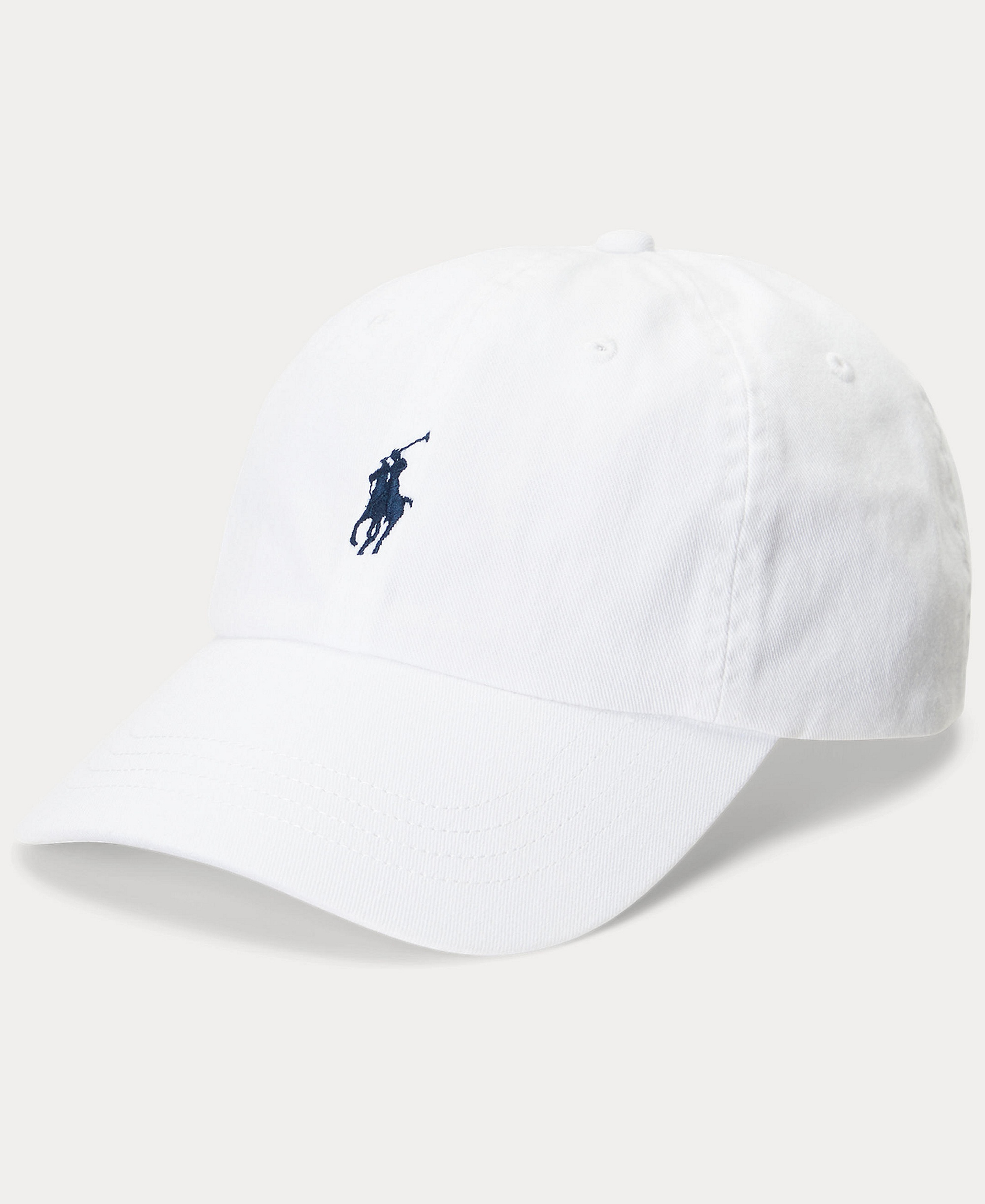 Polo Ralph Lauren Women's The Iconic Cotton Chino Ball Cap - White/Newport Navy