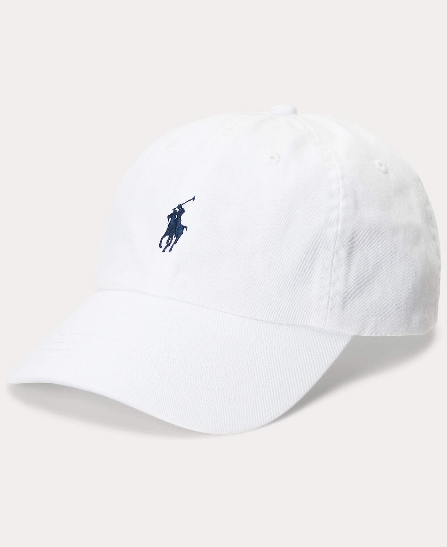 Polo Ralph Lauren Women's The Iconic Cotton Chino Ball Cap - White/Newport Navy