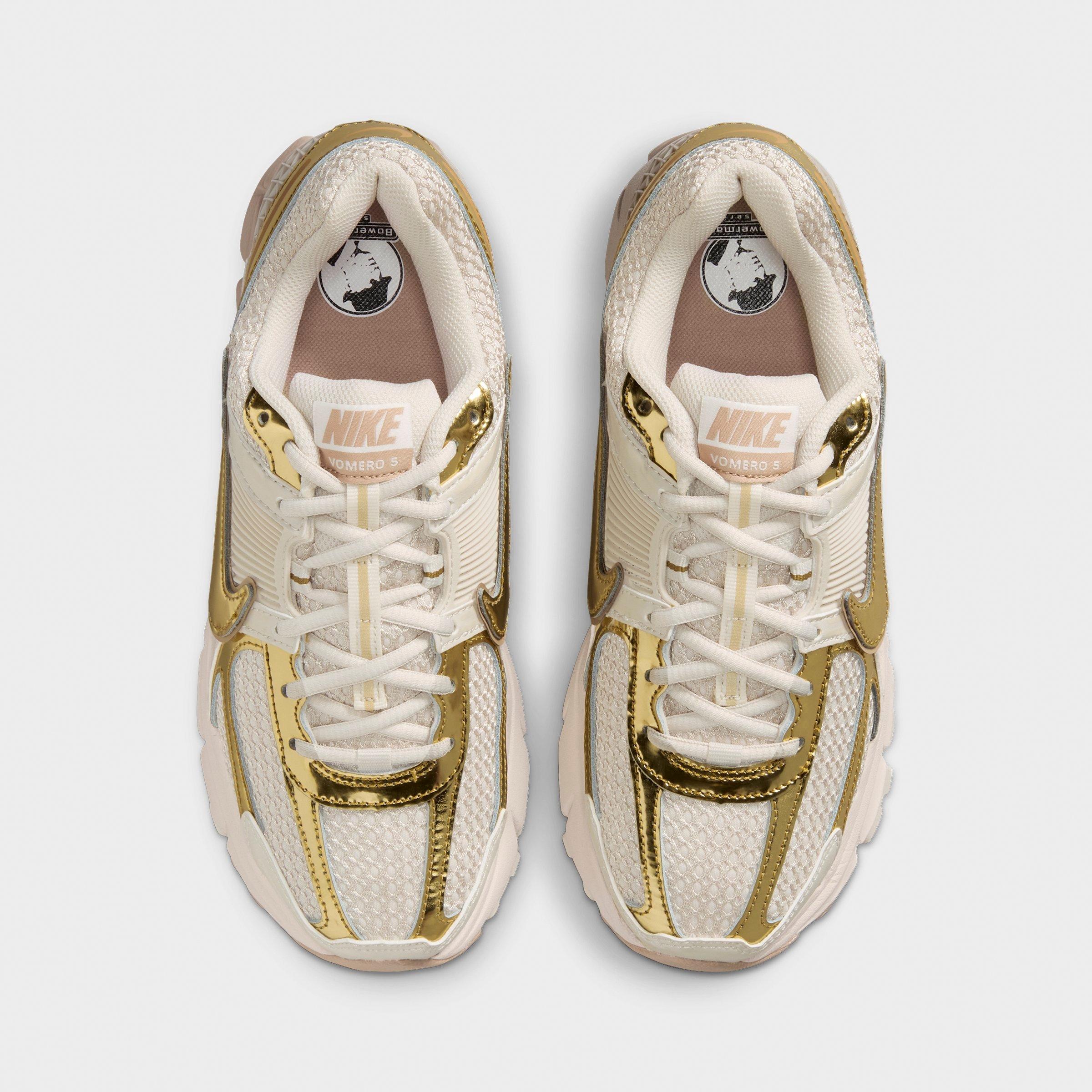 Women's Nithtke Zoom Vomero 5 Casual Shoes - Part 2 - Light Orewood Brown/Hemp/Phantom/Metallic Gold - Top view
