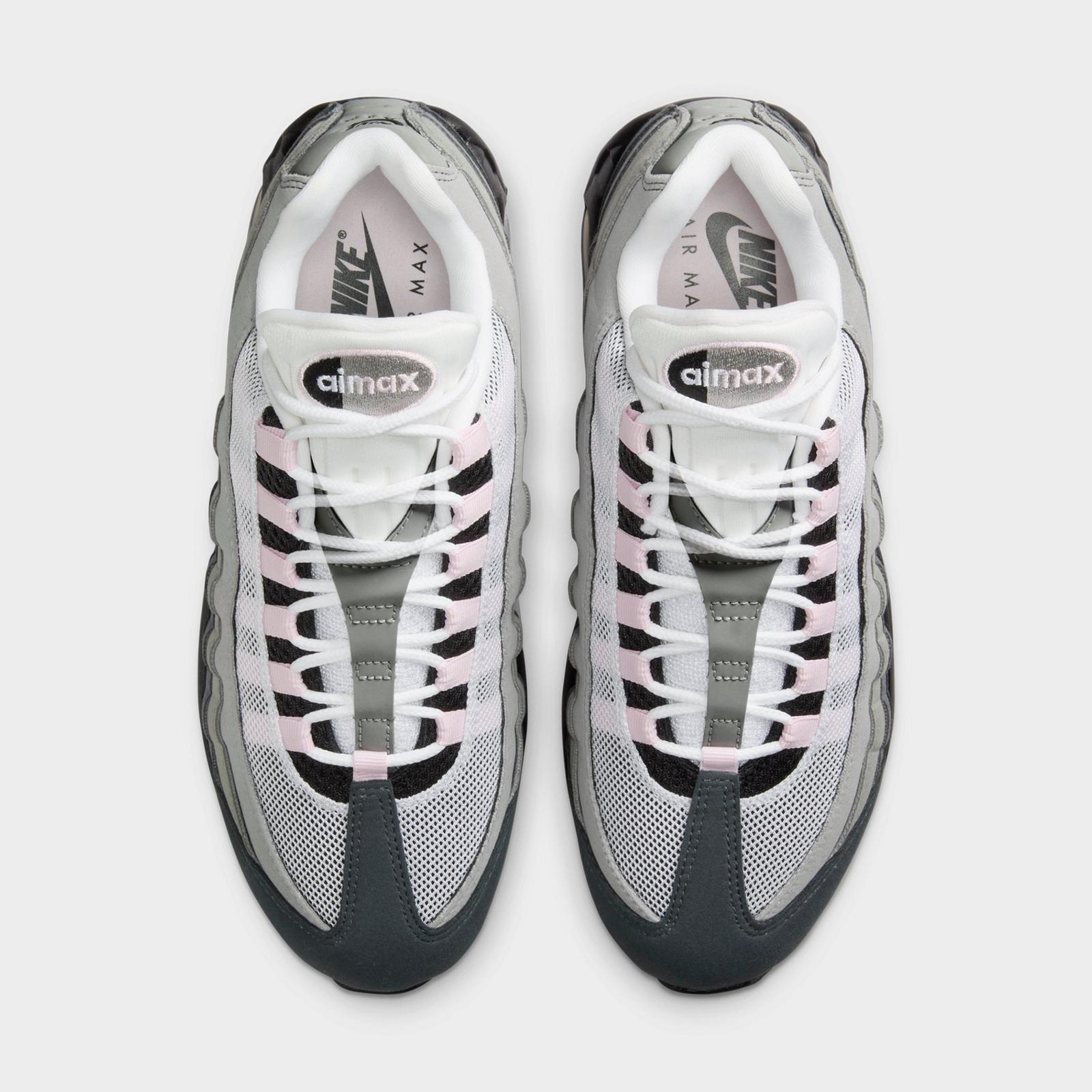 Women's Nike Air Max 95 Big Bubble Casual Shoes - Black/Pink Foam/White/Reflective Silver