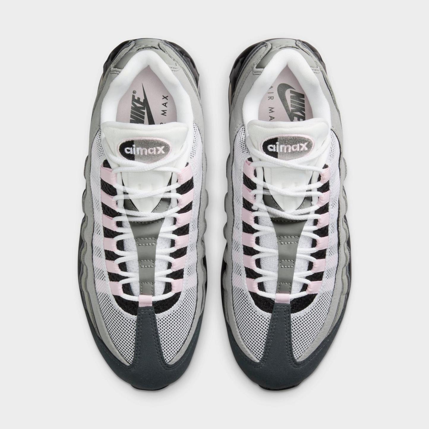 Women's Nike Air Max 95 Big Bubble Casual Shoes - Black/Pink Foam/White/Reflective Silver