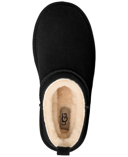 UGG® Kids' Classic Micro Slip-On Booties - Black