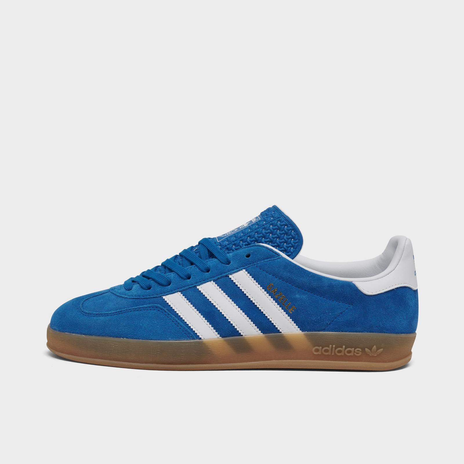 Men's adidas Originals Gazelle Indoor Casual Shoes - Bluebird/White/Gum - view 1