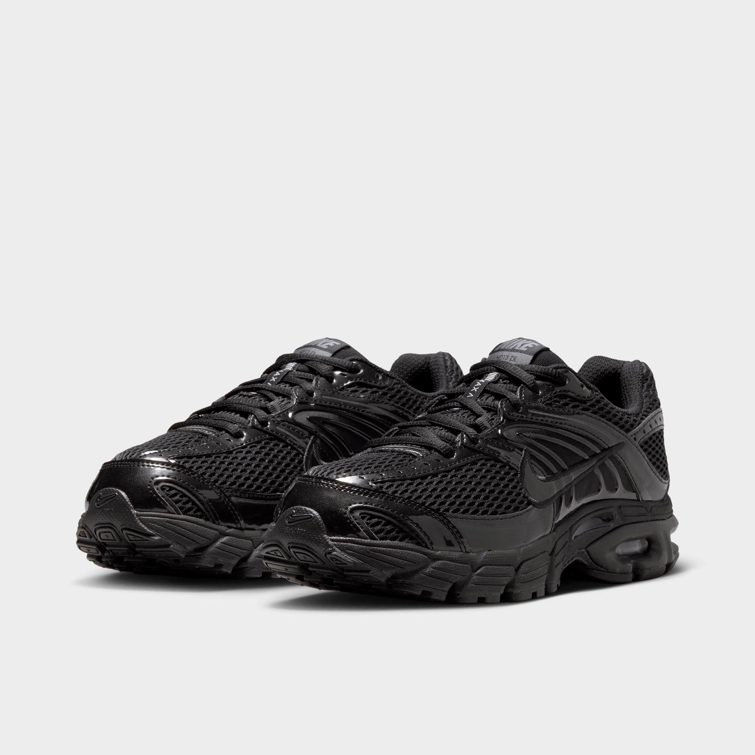 Women's Nithtke Air Max Moto 2K Casual Shoes - Part 1 - Black/Iron Grey/Metallic Silver/Black - Both shoes facing left