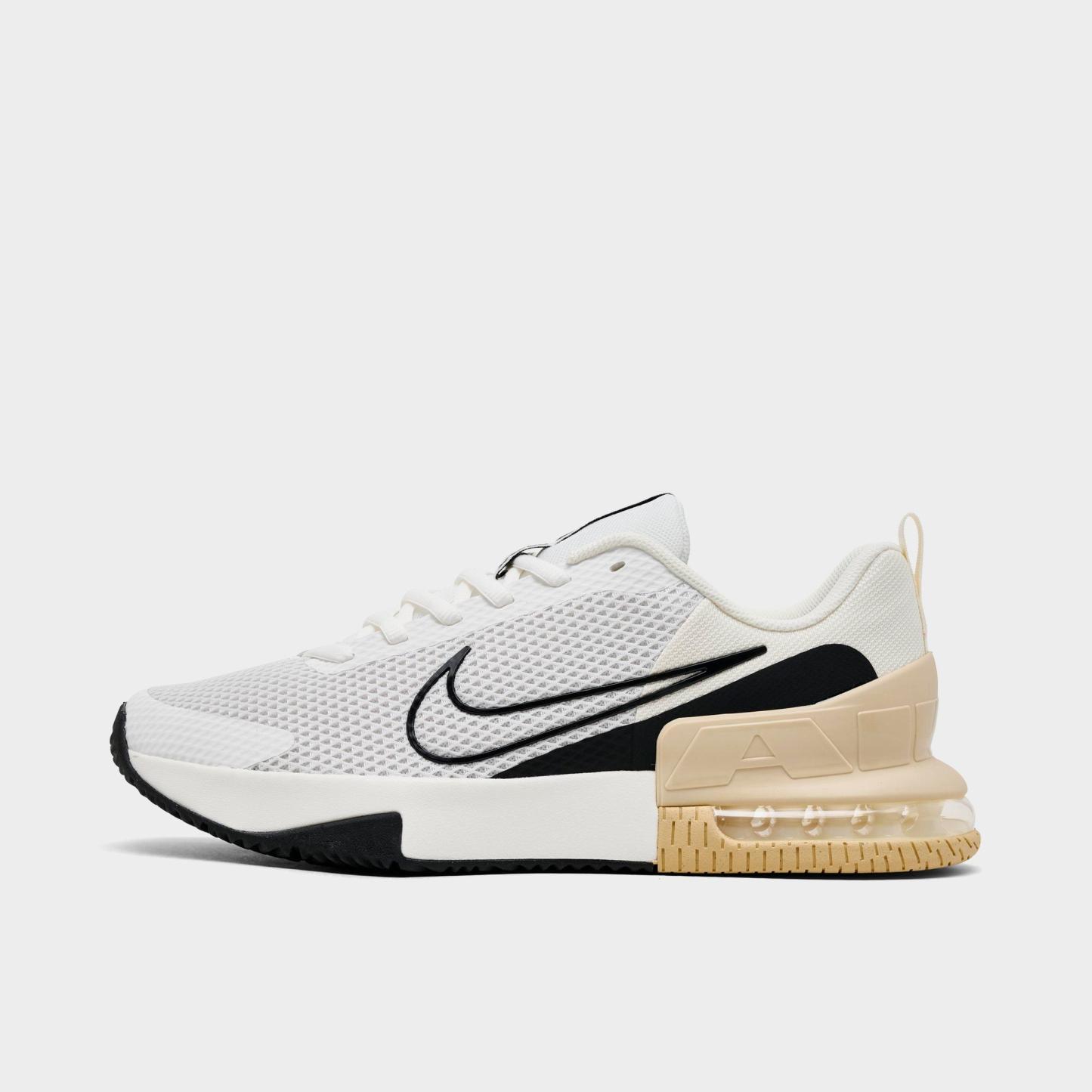 Men's Nithtke Air Max Alpha Trainer 6 Training Shoes - Part 1 - Sail/Coconut Milk/Team Gold/Black - Left shoe facing left. Outside of the shoe.
