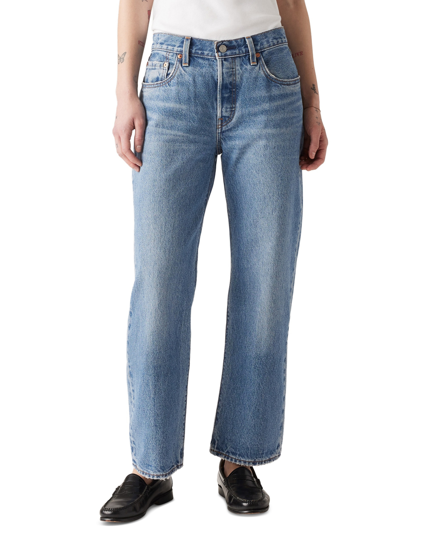 Levi's Premium Women's 501 90's Ankle Mid-Rise Straight-Fit Jeans - Sweetest Taboo