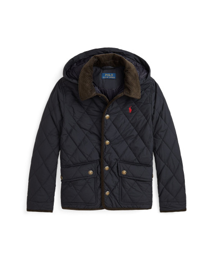 Polo Ralph Lauren Boys' 8-20 Hooded Barn Jacket - Polo Black