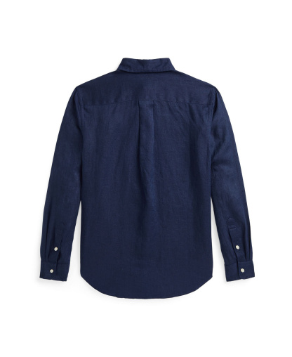 Polo Ralph Lauren Boys' 8-20 Linen Shirt - Newport Navy