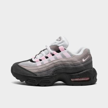 Little Kids' Nike Air Max 95 Casual Shoes - Black/Pink Foam/White/Medium Grey