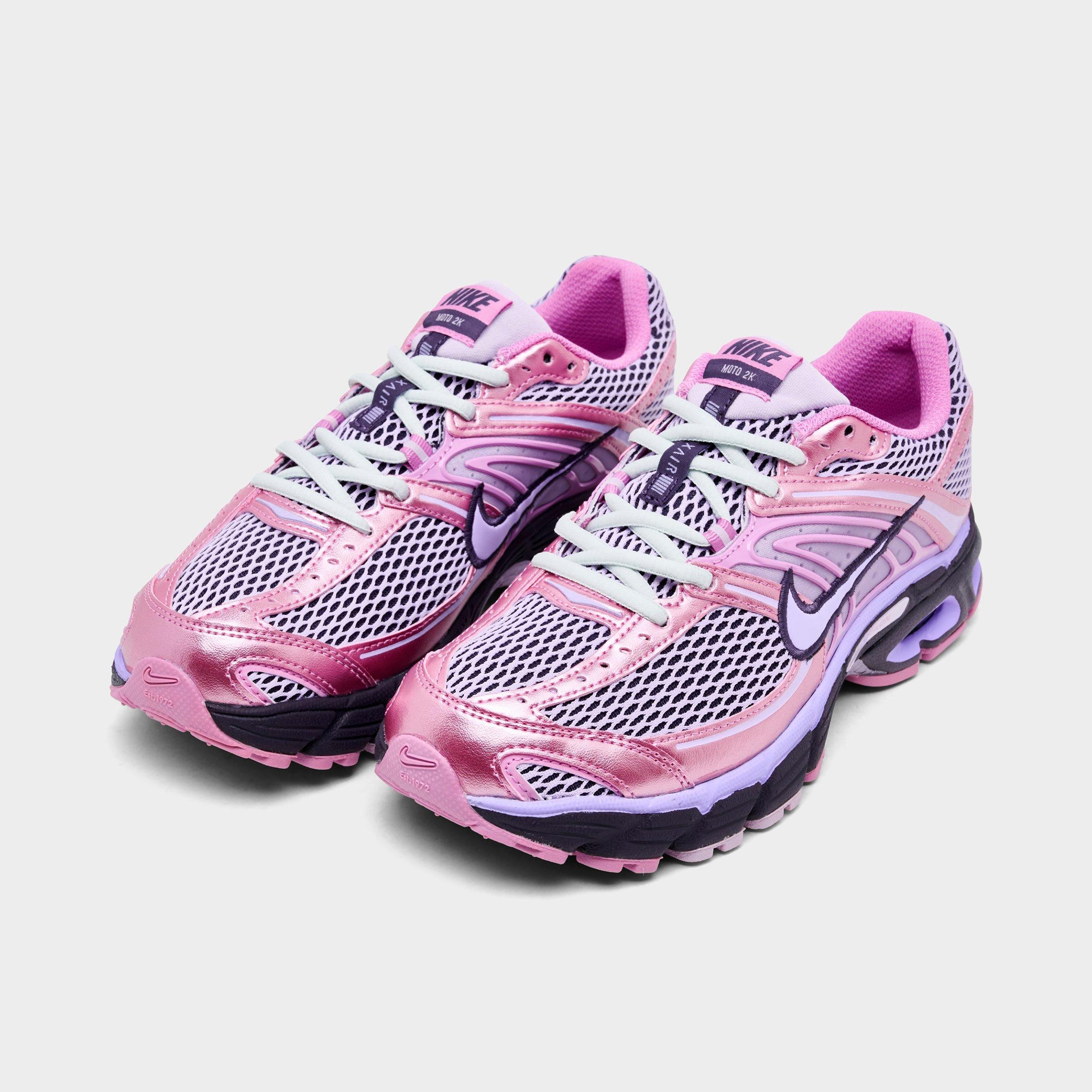 Women's Nithtke Air Max Moto 2K Casual Shoes - Part 3 - Light Magenta/Doll/Dark Raisin/Purple Agate - Both shoes facing left